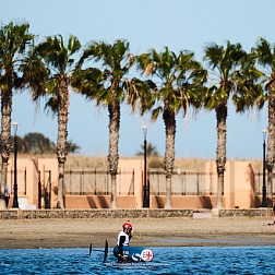 © IKA media/ Robert Hajduk: Mar Menor in Spain is a kitefoiler's flat-water paradise